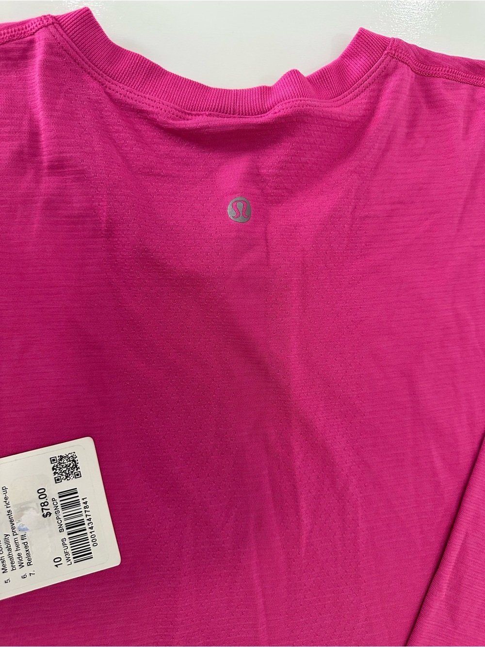 lululemon athletica Hot Pink Women's Athletic Tee